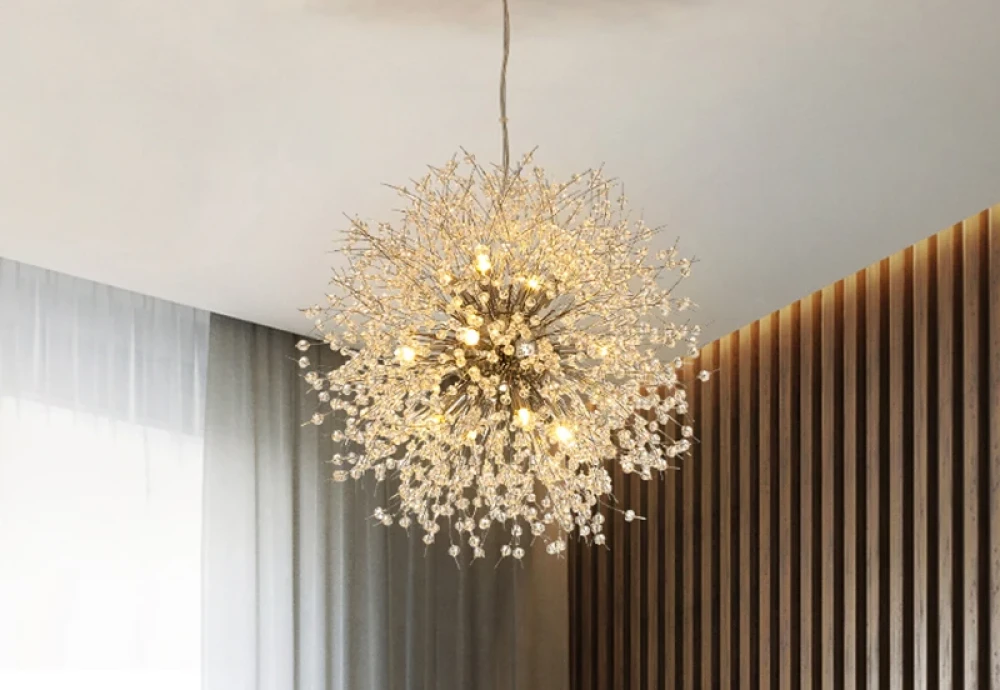 globe crystal chandelier